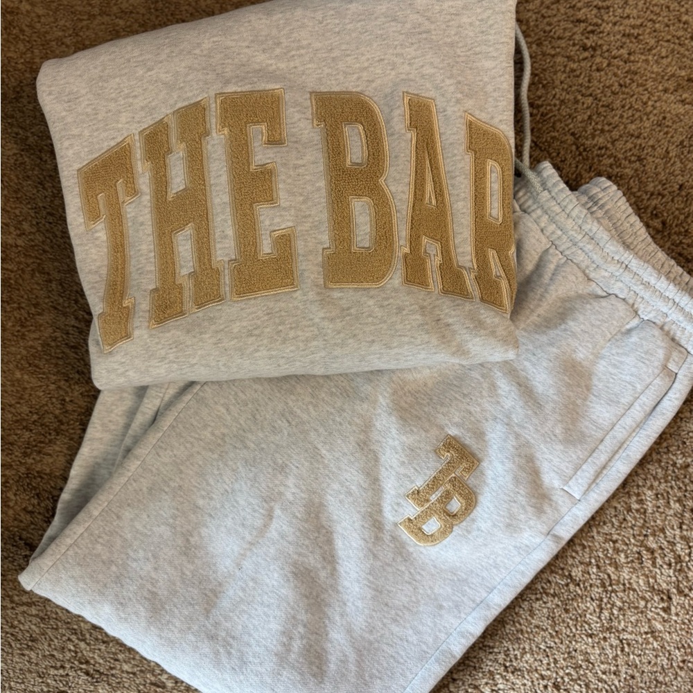 ARLO SWEATSHIRT LT HEATHER GREY/NUDE *sold out on site*